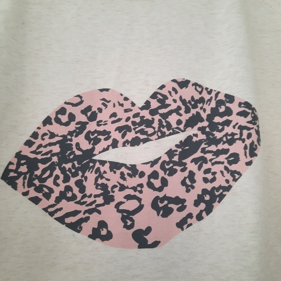 Wildfox Statement Animal Print Lips Sweatshirt XXL - Picture 4 of 8